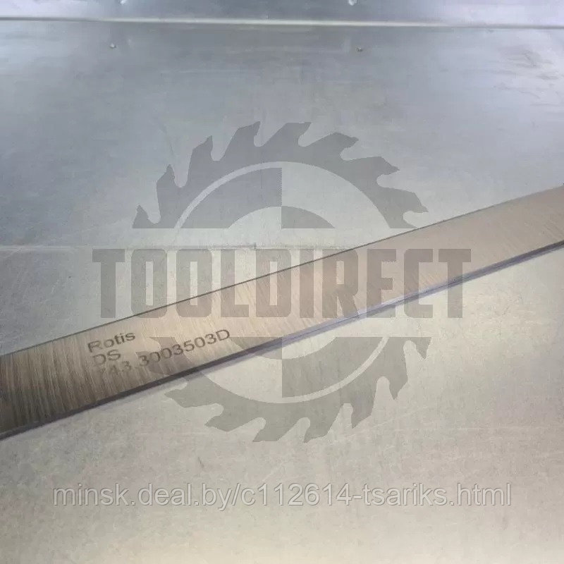 Нож строгальный фуговальный 300x35x3 (сталь DS качество) Rotis (1шт.) - фото 3 - id-p201388539