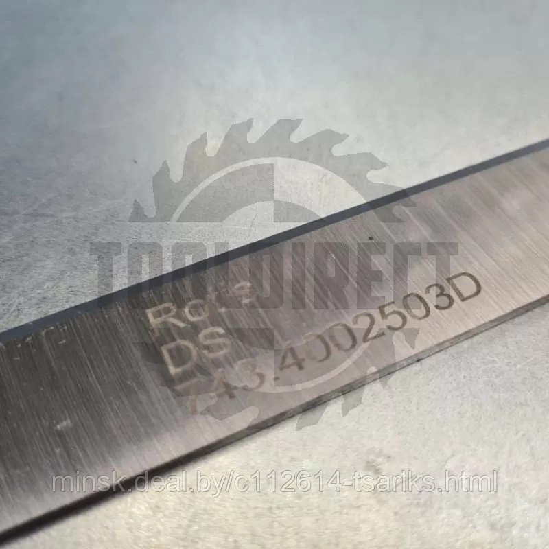 Нож строгальный фуговальный 350x25x3 (сталь DS качество) Rotis (1шт.) - фото 3 - id-p201389057