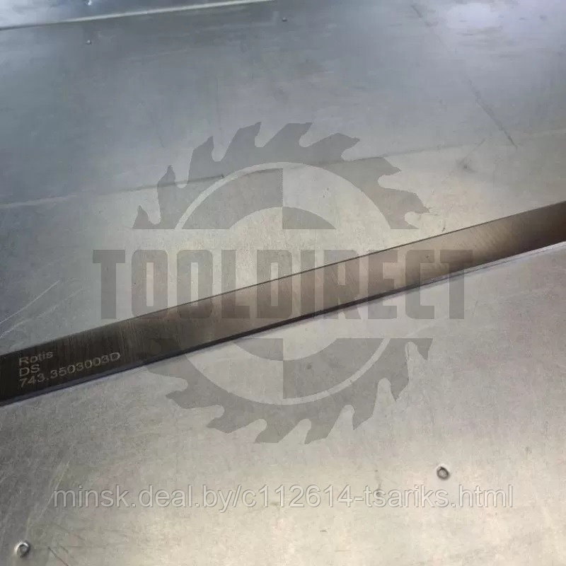 Нож строгальный фуговальный 350x30x3 (сталь DS качество) Rotis (1шт.) - фото 4 - id-p201388538