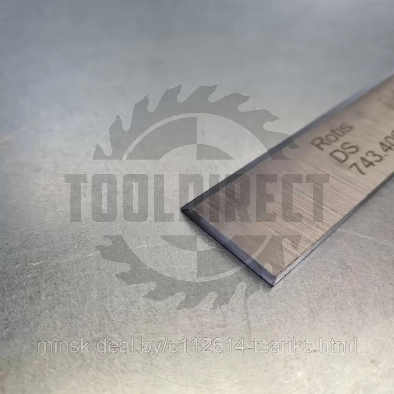 Нож строгальный фуговальный 400x25x3 (сталь DS качество) Rotis (1шт.) - фото 7 - id-p217530259