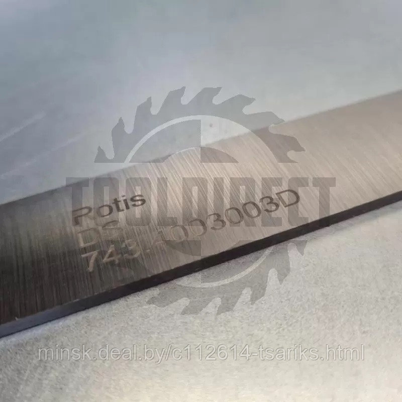 Нож строгальный фуговальный 400x30x3 (сталь DS качество) Rotis (1шт.) - фото 1 - id-p217529976