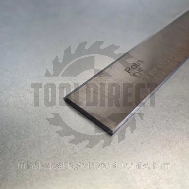 Нож строгальный фуговальный 400x30x3 (сталь DS качество) Rotis (1шт.) - фото 6 - id-p217529976