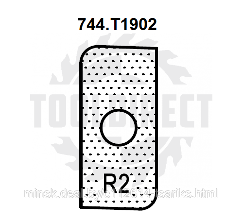 Нож твердосплавный внешний радиус R=2 19x9x1.5 Z4 (T19202) для 1472516512 Rotis (1 шт.) - фото 9 - id-p217530612