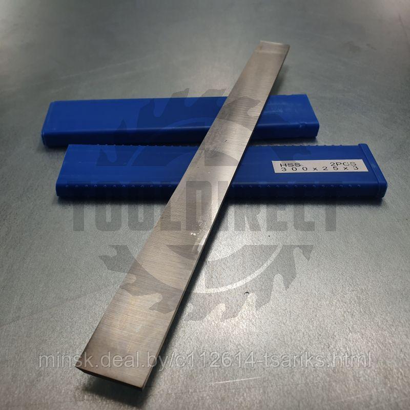 Нож строгальный фуговальный для JET 300x25x3 (сталь HSS 18% W качество) ROTIS (1 шт.) - фото 6 - id-p217530970