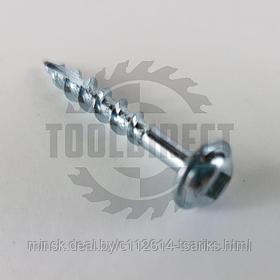 Саморезы UT оцинкованный шуруп MAXI-LOC 1-1/4"(32мм)(d шляпки=9.1 d самореза=4.1 шаг 3мм 250шт. Uniqtool