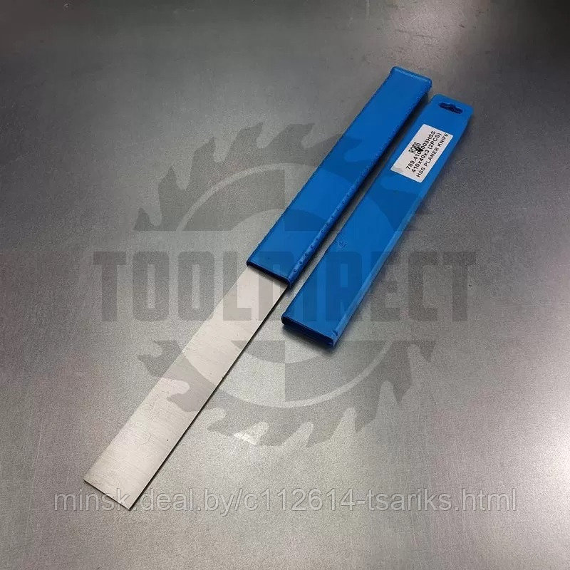 Нож строгальный фуговальный 410x40x3 (сталь HSS 18% W качество) Rotis (1 шт.) - фото 7 - id-p112213420