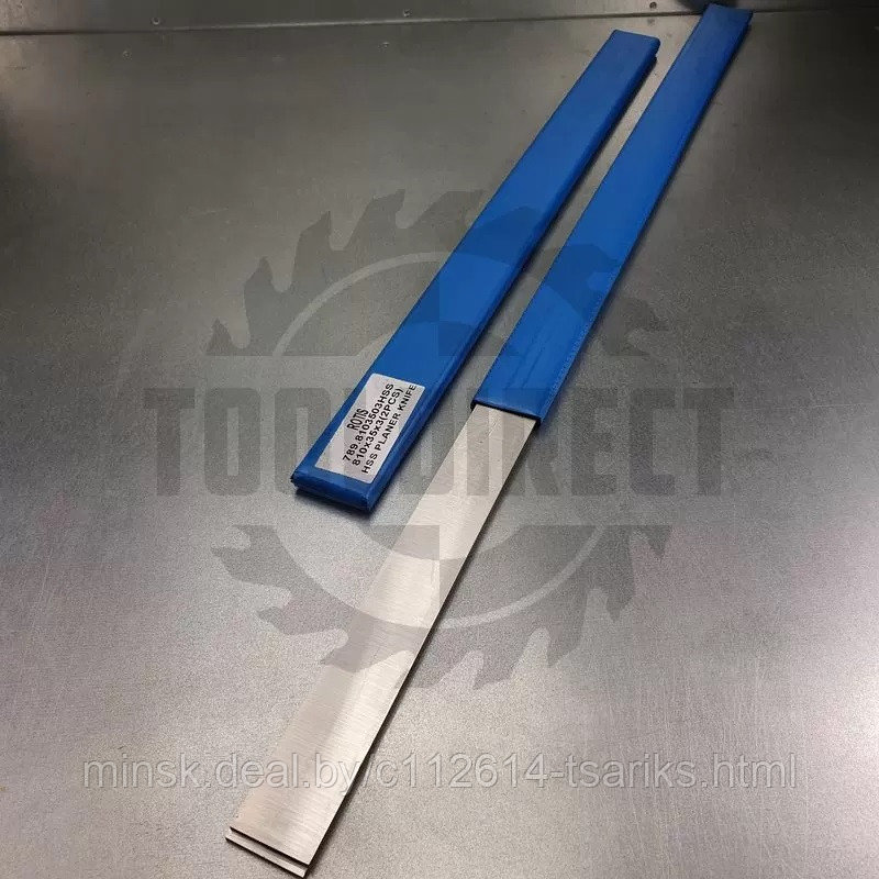 Нож строгальный фуговальный 810x35x3 (сталь HSS 18% W качество) Rotis (1 шт.) - фото 10 - id-p112213462