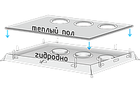 Дно гидро-термоизоляционное Лотос Куб 4 (260Х210) с отверстиями под лунки