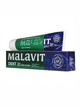 Малавит-Дент зубная паста (кедр, можжевельник) 75г.