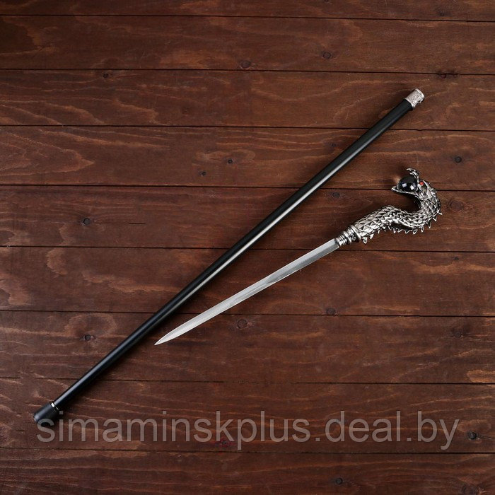 Сувенирное изделие Трость с кинжалом, клинок 30см, ручка Дракон - фото 2 - id-p217603746