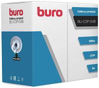 Кабель сетевой Buro BU-COP-048 UTP, cat.5E, 305м, 4 пары, 0.48мм, 0.48мм, медь, одножильный (solid), 1 шт,