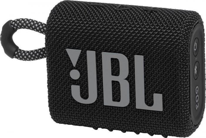 Колонка портативная JBL GO 3, 4.2Вт, черный [jblgo3blkam] - фото 1 - id-p216942343