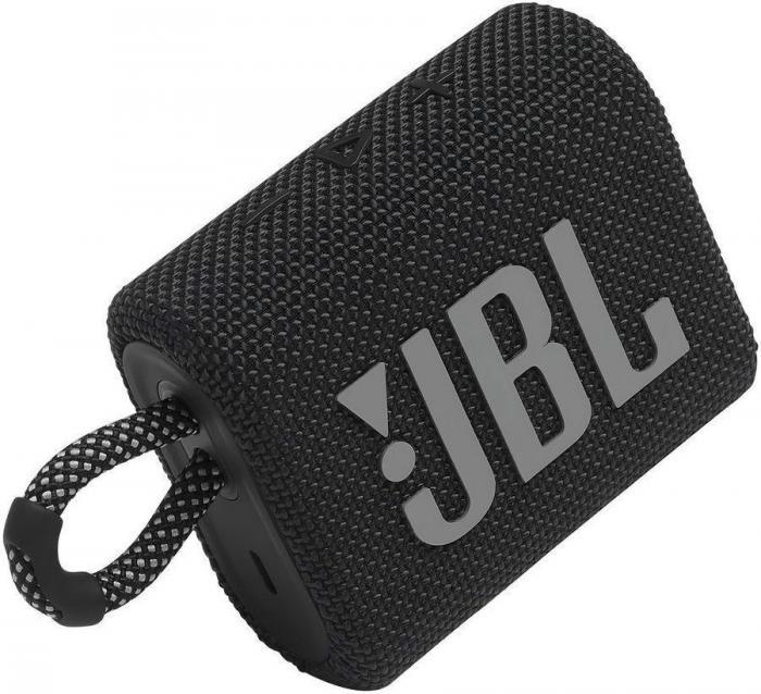 Колонка портативная JBL GO 3, 4.2Вт, черный [jblgo3blkam] - фото 3 - id-p216942343