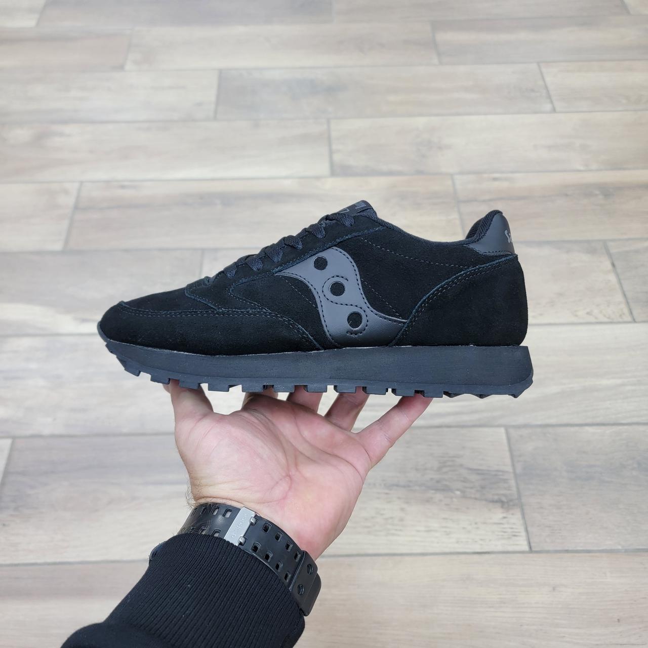 Кроссовки Saucony Jazz Low Full Black с мехом