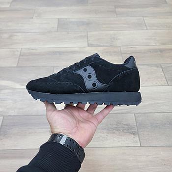 Кроссовки Saucony Jazz Low Full Black с мехом 46