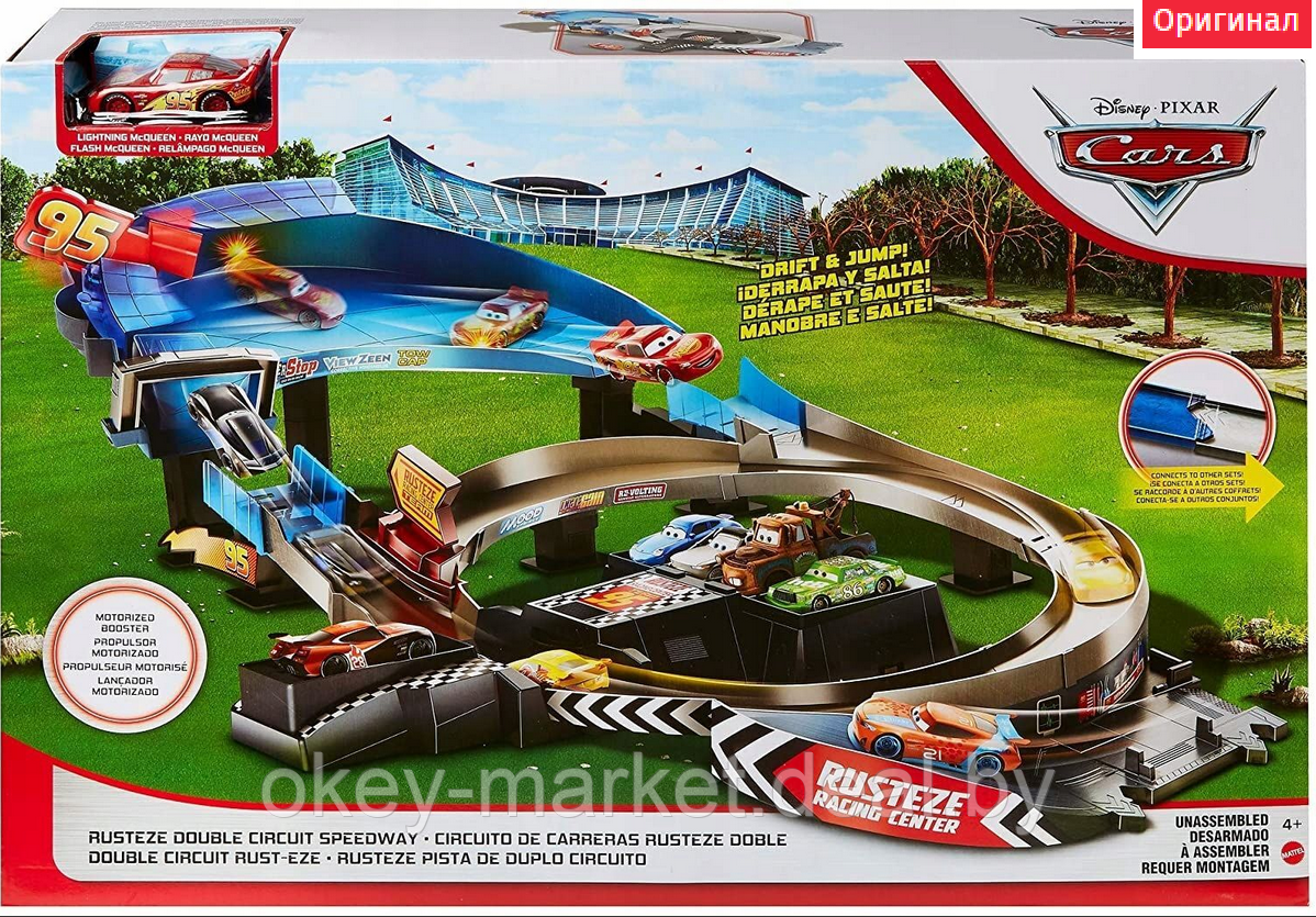 Автотрек Mattel Cars Rusteze Трасса для дрифта GNW06 - фото 2 - id-p164966537