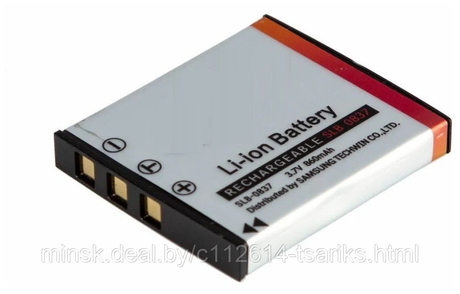 Аккумулятор для видеокамеры Samsung SLB-0837, 3.7V 830mAh - фото 1 - id-p217610808