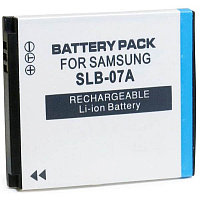 Аккумулятор для видеокамеры Samsung SLB-07A, 3.7V 720mAh