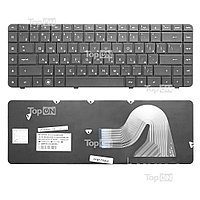 Клавиатура для ноутбука HP Compaq Presario CQ56, CQ62, G56, G62 Series. Плоский Enter. Черная, без рамки. PN:
