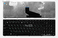Клавиатура для ноутбука Asus A53, A73, K53, K73, X53, X73 Series. Плоский Enter. Черная, без рамки. PN: