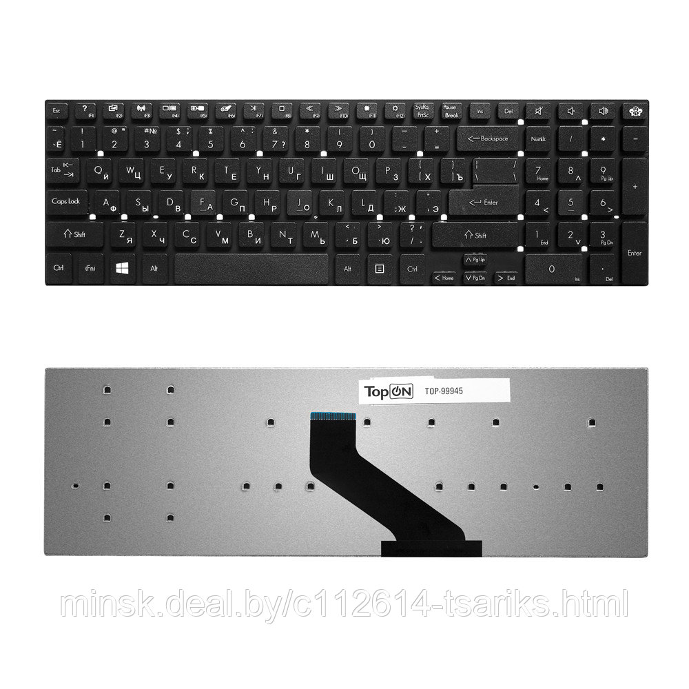 Клавиатура для ноутбука Packard Bell EasyNote LS11, LS13, LV11, TS13, TS44 Series. Г-образный Enter. Черная, - фото 1 - id-p217611103