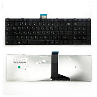 Клавиатура для ноутбука Toshiba Satellite C55, C55-A Series. Плоский Enter. Черная, без рамки. PN: NSK-TVPSU,
