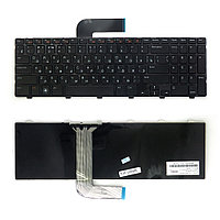 Клавиатура для ноутбука Dell Inspiron N5110, M5110, M511R, 15R, XPS 17 Series. Плоский Enter. Черная, с черной