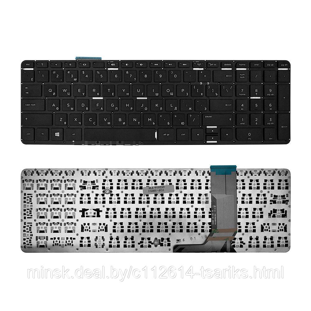 Клавиатура для ноутбука HP 15-j000, 17-j000 Series. Плоский Enter. Черная, без рамки. PN: NSK-CN4BV, - фото 1 - id-p217611133