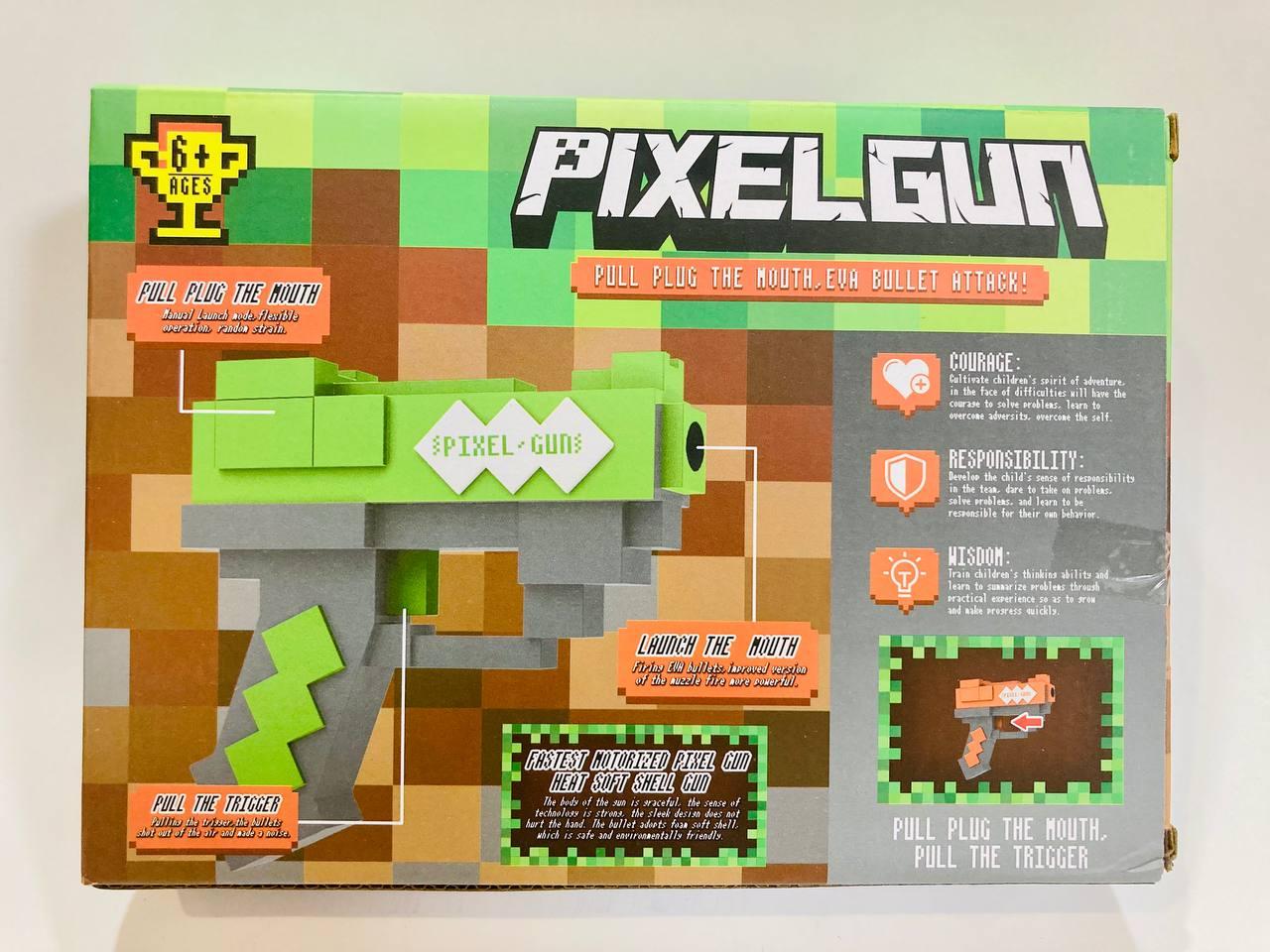 Бластер PixelGun в стиле Майнкрафт с мягкими патронами - фото 2 - id-p217619563