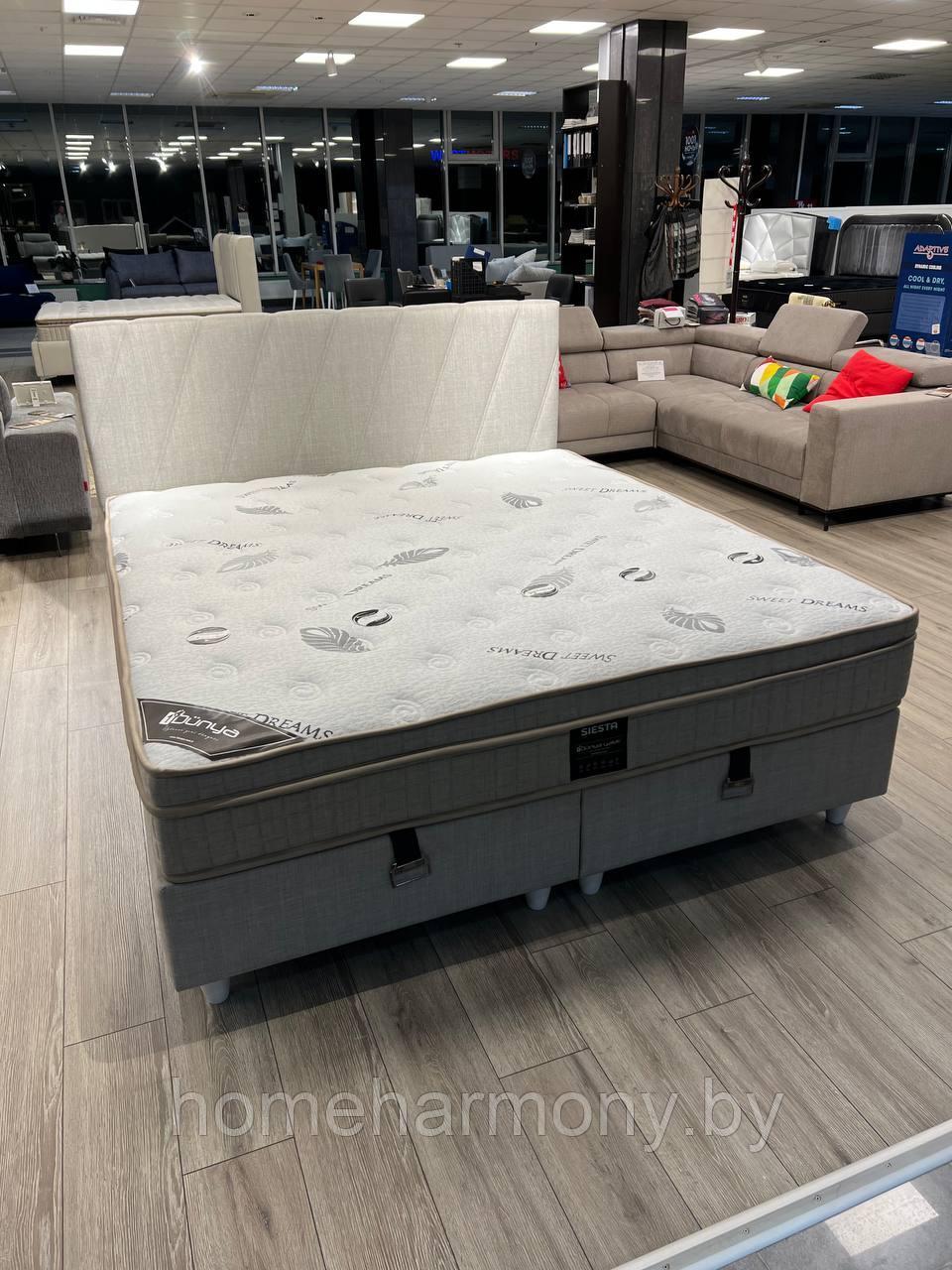 Кровать "SIESTA" Dünya Yatak Турция 180х200 (с матрасом и коробом для хранения)