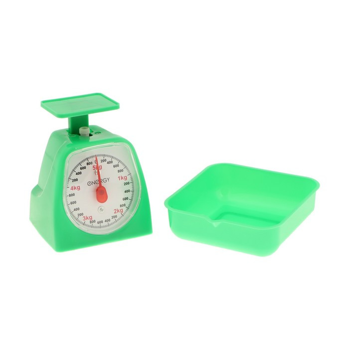 Весы кухонные ENERGY EN-406МК, механические, до 5 кг, зелёные - фото 6 - id-p217623645