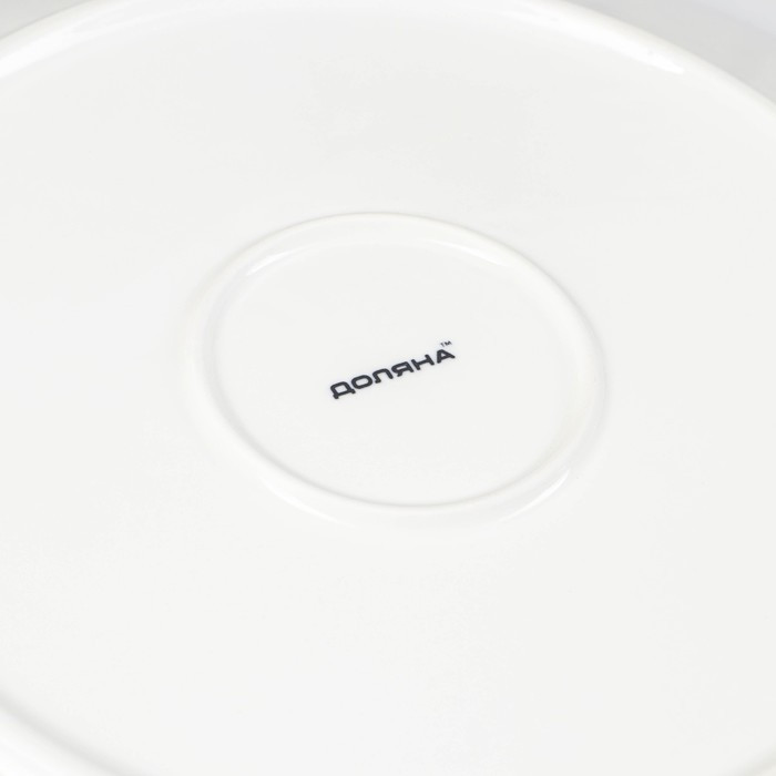 Тарелка фарфоровая Доляна «Сьюзен», d=27 см, цвет белый - фото 4 - id-p217624140