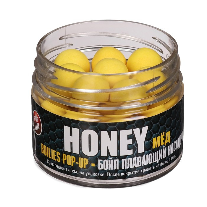 Бойлы насадочные плавающие Sonik Baits HONEY Fluo Pop-ups 14 мм, 90 мл - фото 3 - id-p217624304