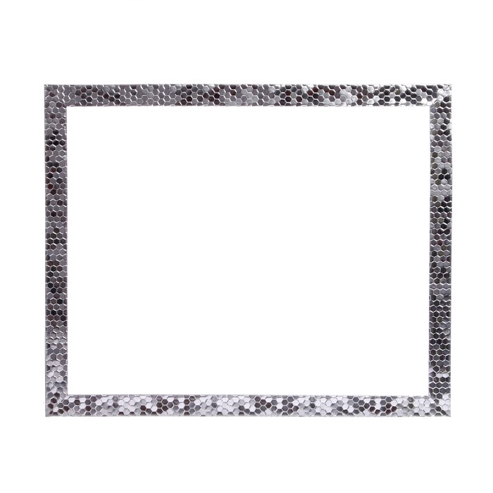 Рама для картин (зеркал) 40 х 50 х 2.7 см, пластиковая, Calligrata 651628, серебро - фото 1 - id-p217624574