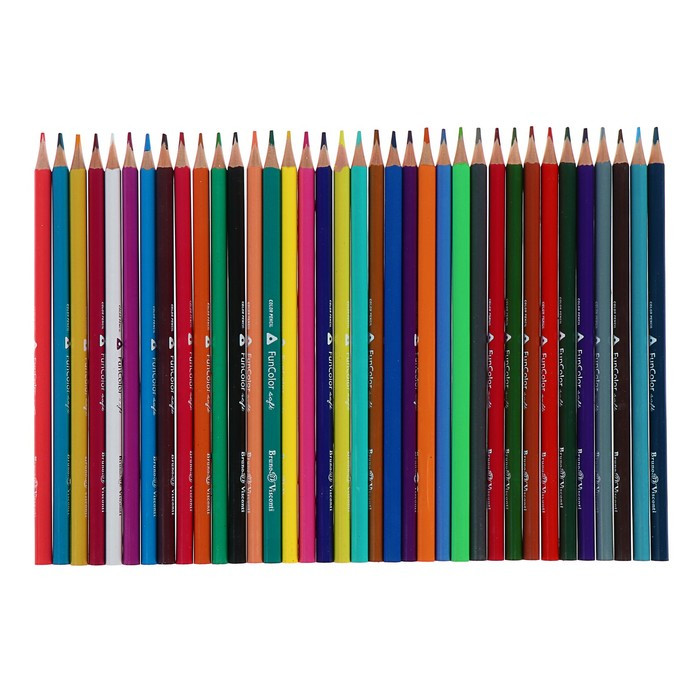 Карандаши цветные 36 цветов Funcolor пластиковые, в картонной тубе, МИКС - фото 3 - id-p217624600