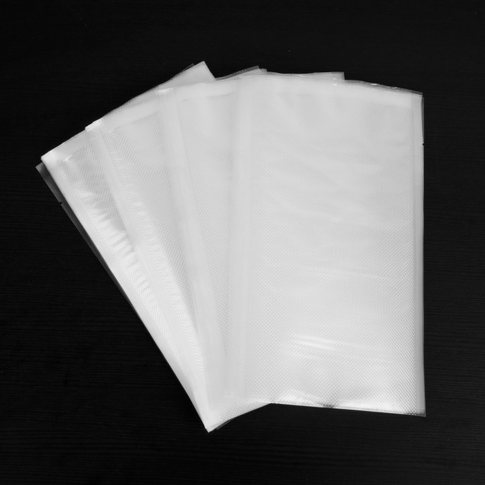 Набор пакетов для вакууматора Luazon, рифленые, 50 шт, 15 х 25 см - фото 2 - id-p217624766