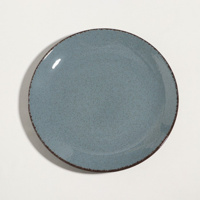Тарелка «Pearl», d=27 см, синяя, фарфор - фото 1 - id-p217624874