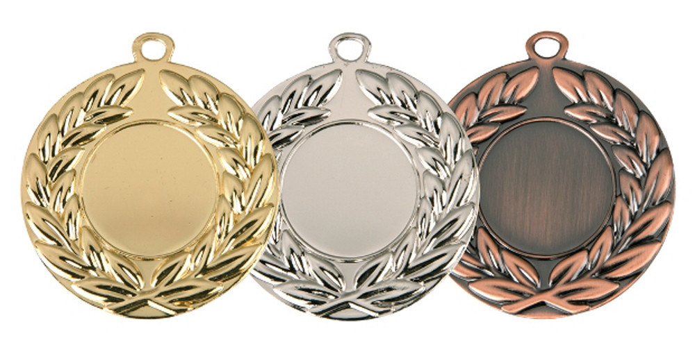 Медаль "Лавры" 5 см 1 место без ленты , 003 - фото 2 - id-p217624930