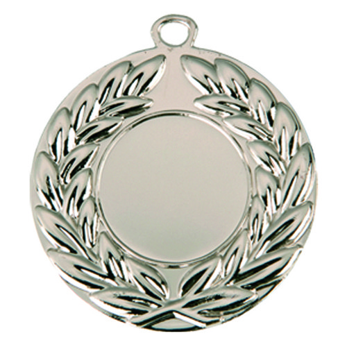 Медаль "Лавры" 5 см   2 место  без ленты , 003 Серебро