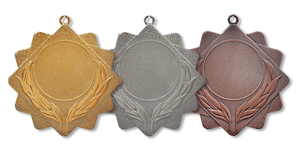 Медаль 5 см 2 место без ленты , 510 Серебро - фото 2 - id-p217627489