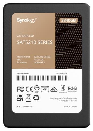 Ssd диск Synology SSD SAT5210 Series SATA 2,5" 960Gb, R530/W500Mb/s, IOPS 98K/67K, MTBF 1,5M repl - фото 1 - id-p217631416