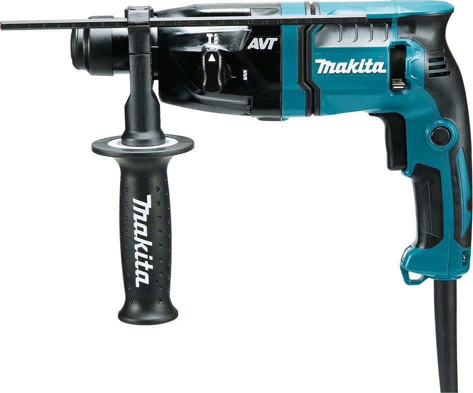 Makita HR1841F Перфоратор,SDS+,{470Вт,2 реж,1.4 Дж,0-4800у\м, 0-2100 об\мин 2.6 кг,чем, AVT,подсв} [HR1841F] - фото 1 - id-p217631131