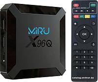 Смарт приставка MIRU X96Q 2Gb/16Gb Android 10, HDMI out, AV in, LAN, TF card, 2xUSB, Wi-Fi, 4K@60fps