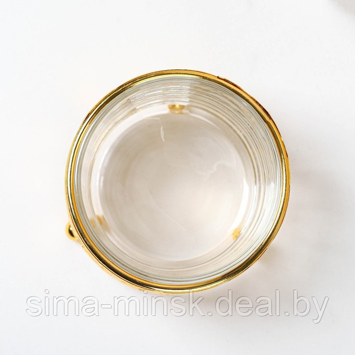 Сахарница «Дарина», 200 мл, 9×10 см, с ложкой, цвет золотой - фото 3 - id-p217632939