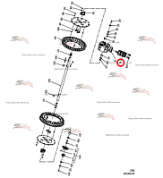 Гидромотор Sauer Danfoss OMS 250 (11087658) B92.04234 для свеклоуборочного комбайна Grimme Rexor 620/630