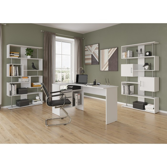 Компьютерный стол «СПм-25», 1450 × 810 × 740 мм, левый, цвет белый - фото 6 - id-p217633633