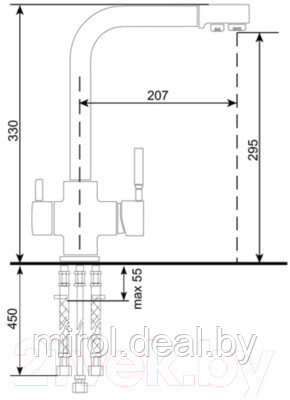 Смеситель Ulgran U-016 - фото 2 - id-p217636920