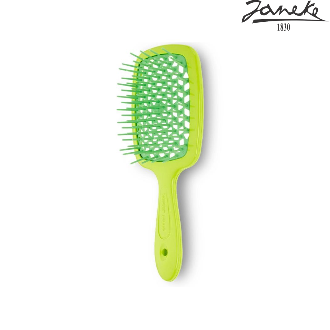 Расческа массажная Janeke Superbrush Small Lime Green Лайм с зеленым