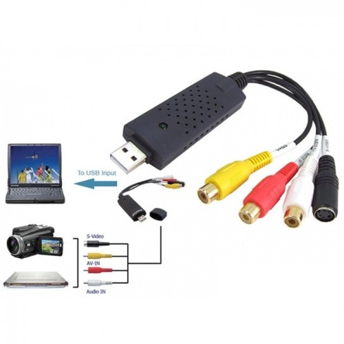 Адаптер Usb 2.0 Видеозахвата EasyCap, (TV DVD VHS AV аудио) модель EUsbRcaSv - фото 5 - id-p91836809