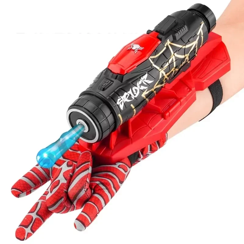 Детская перчатка бластер пистолет человека паука Spider man стреляет орбизами аккумулятор sd01 - фото 1 - id-p210300514